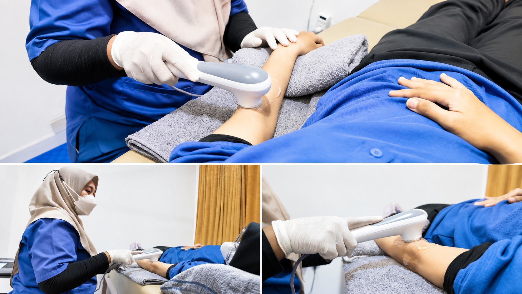 Sesi terapi Ultrasound Therapy di Power Physio